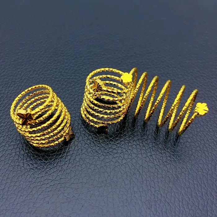 Bague à fleurs en spirale de dubaï pour femmes brésiliennes