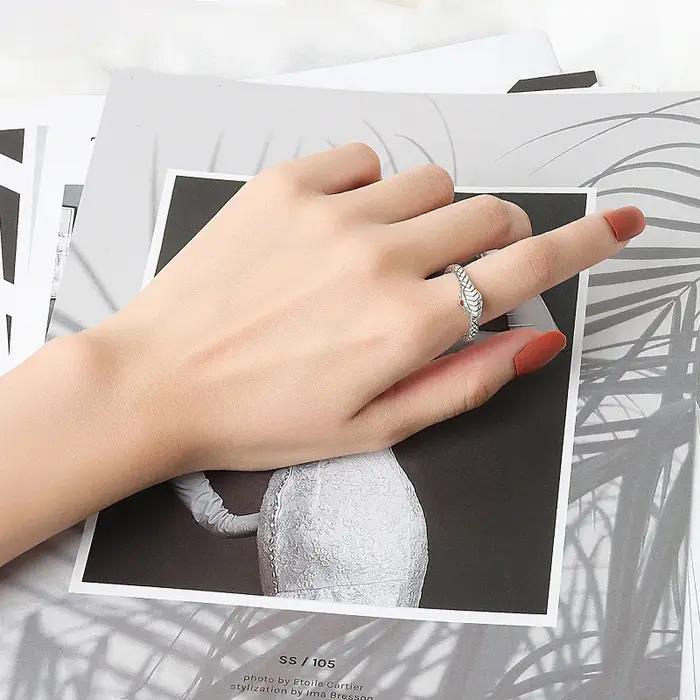 Bague serpent géométrique en argent pour femme élégante occassions spéciales soirée fête alliance mariage