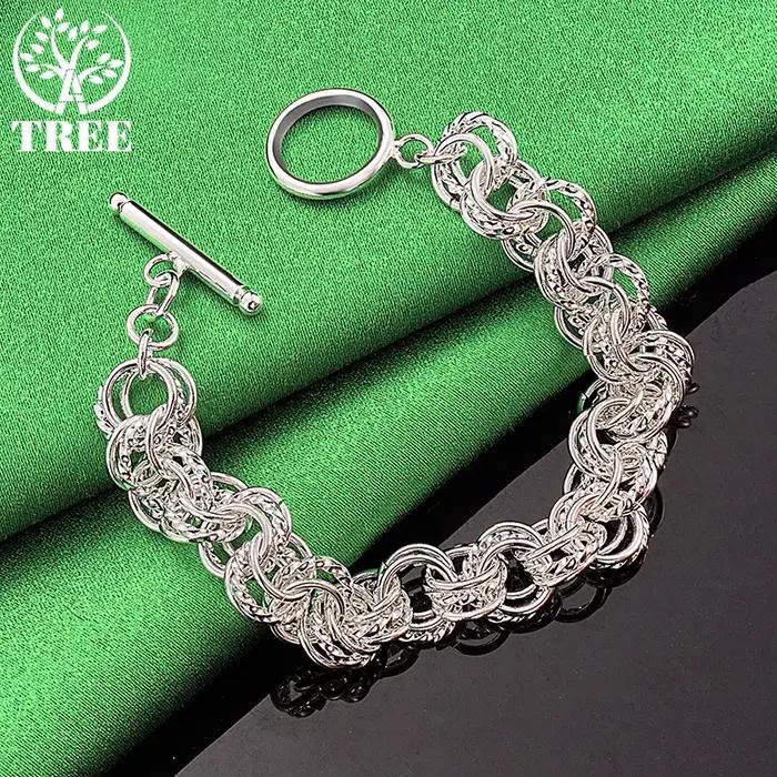 Bracelet cercle complet en or 18 carats pour femmes et hommes