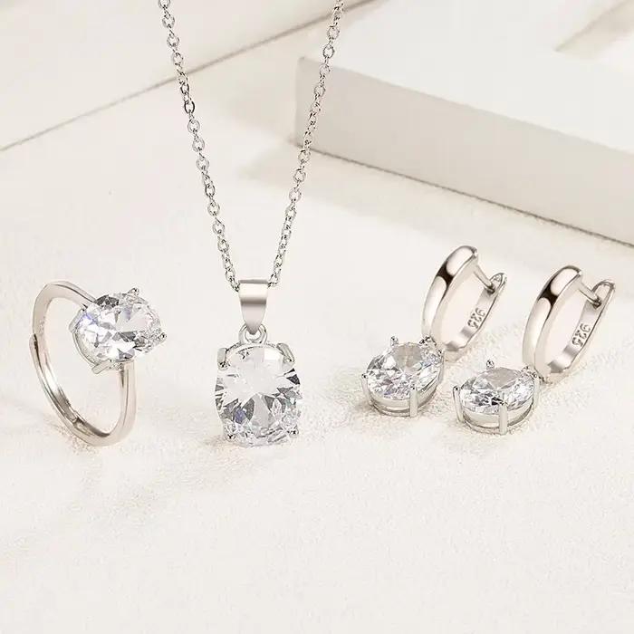 Ensembles de bijoux en argent Sterling 925 pour femmes