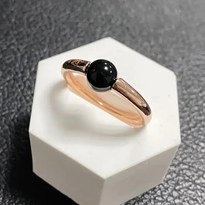 Bague 40 couleurs bonbons cristal Simple bague ronde Turquoise bague pour femmes plaqué or Rose bijo