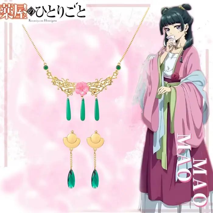 Collier et boucles d'oreilles pour femmes et filles