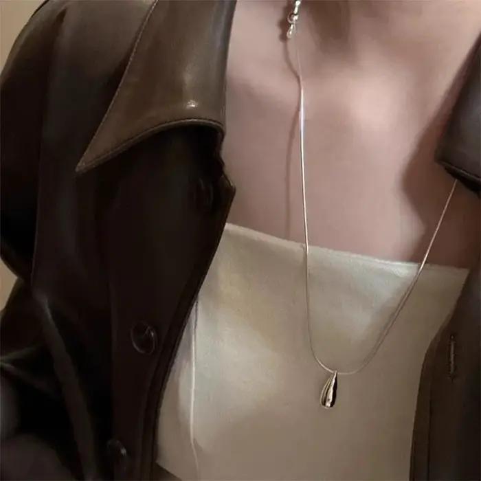 Collier de luxe en argent Sterling 925 pour femmes