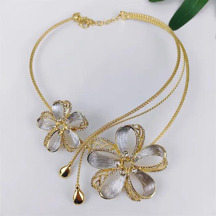 Ensemble de bijoux plaqué or 18 carats pour femmes