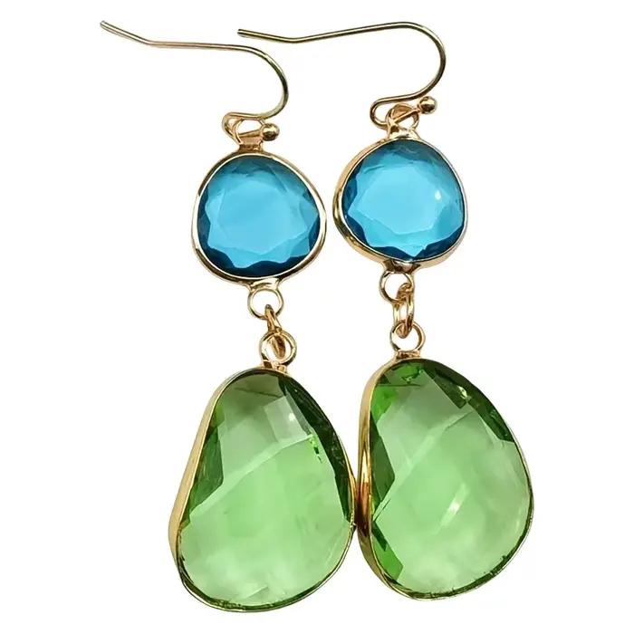 Niche rétro géométrique irrégulière boucles d'oreilles pendantes pour femmes Vintage personnalisé bohème ethnique vacances bijoux accessoires