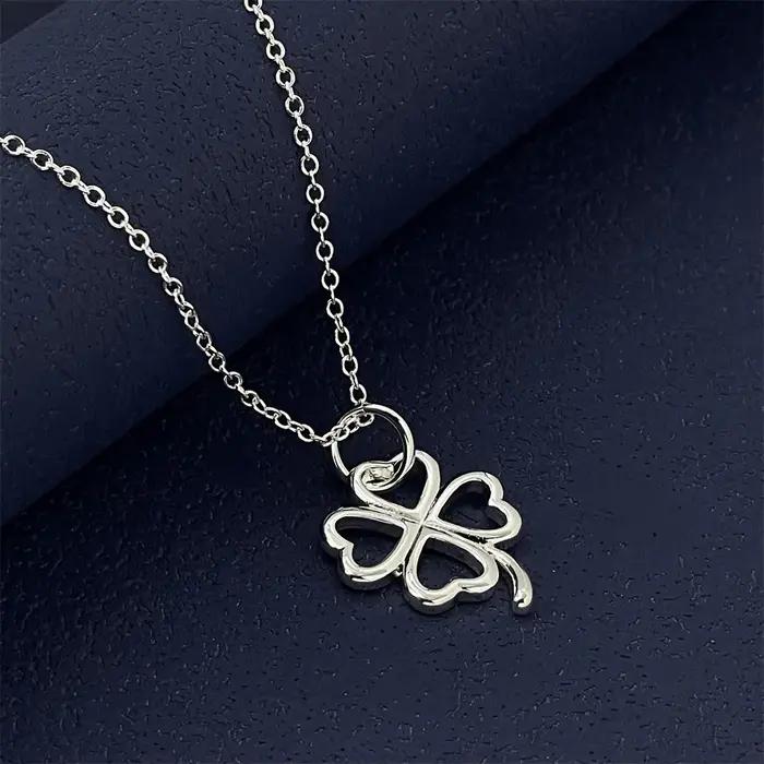 Collier en argent Sterling 925 avec pendentif coeur romantique et mignon pour femmes occasions spéciales mariage fiançailles fête vacances