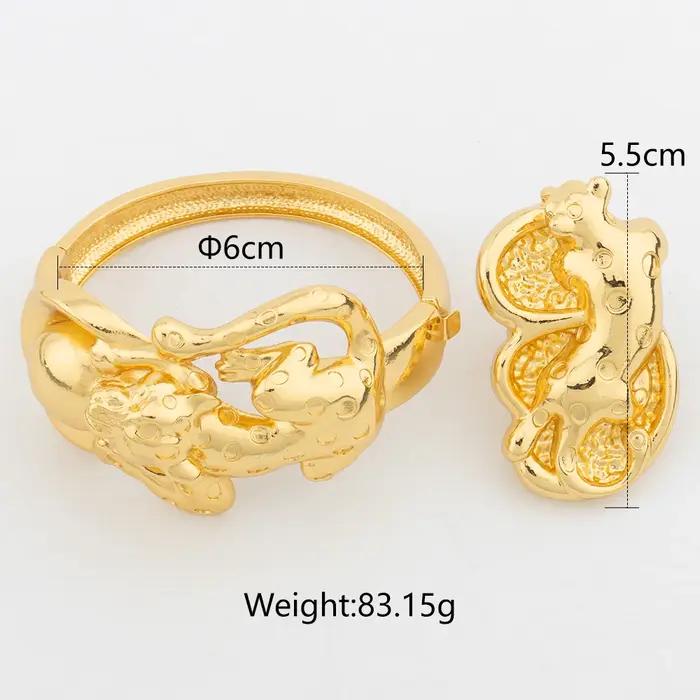 Ensembles de bijoux de Dubaï plaqués or pour femmes