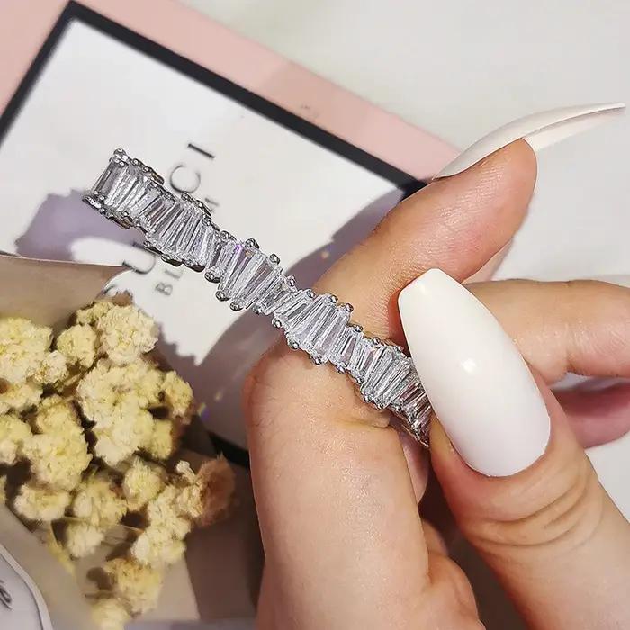 Zkeye-Ensemble de bijoux couleur argent pour femme