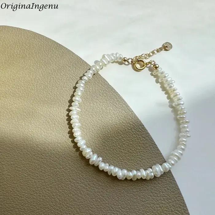 Bracelet de perles en or 14 carats pour femmes