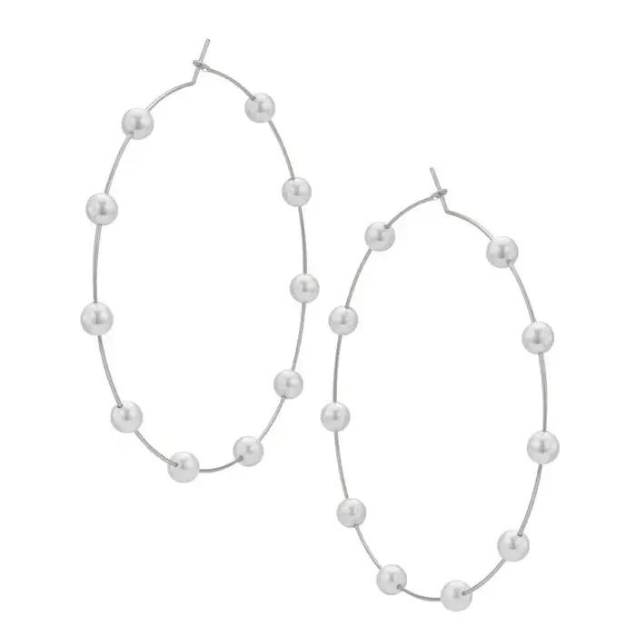 Boucles d'oreilles en perles au Design exagéré pour femmes