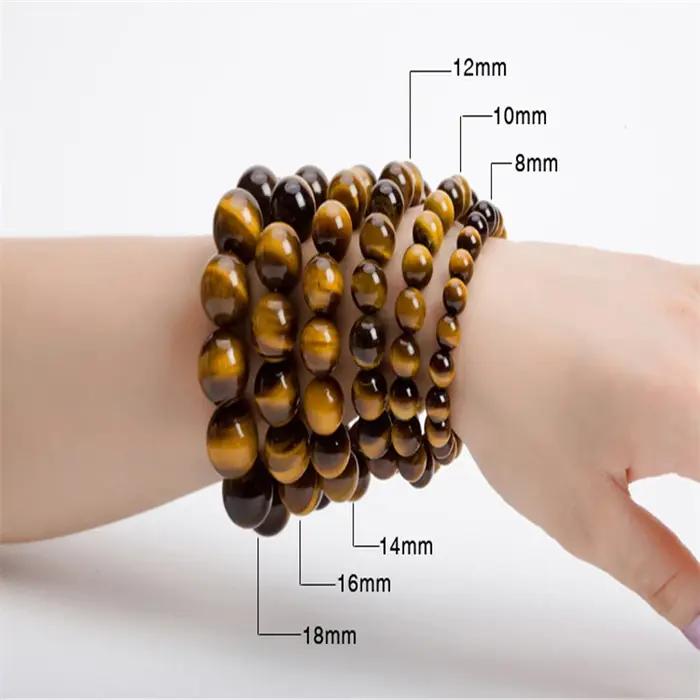 Bracelet en œil de tigre tendance pour homme et femme