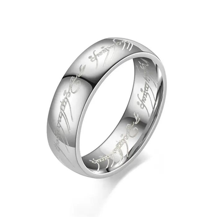 Bague sculptée dominatrice en acier inoxydable couleur or style punk pour homme occassions spéciales vintage audacieux tracker d'humeur