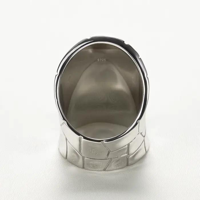 Bague rétro en argent uni pour femmes, méthode traditionnelle, bague géométrique irrégulière en argent 925, bijoux cadeau d'anniversaire pour fête