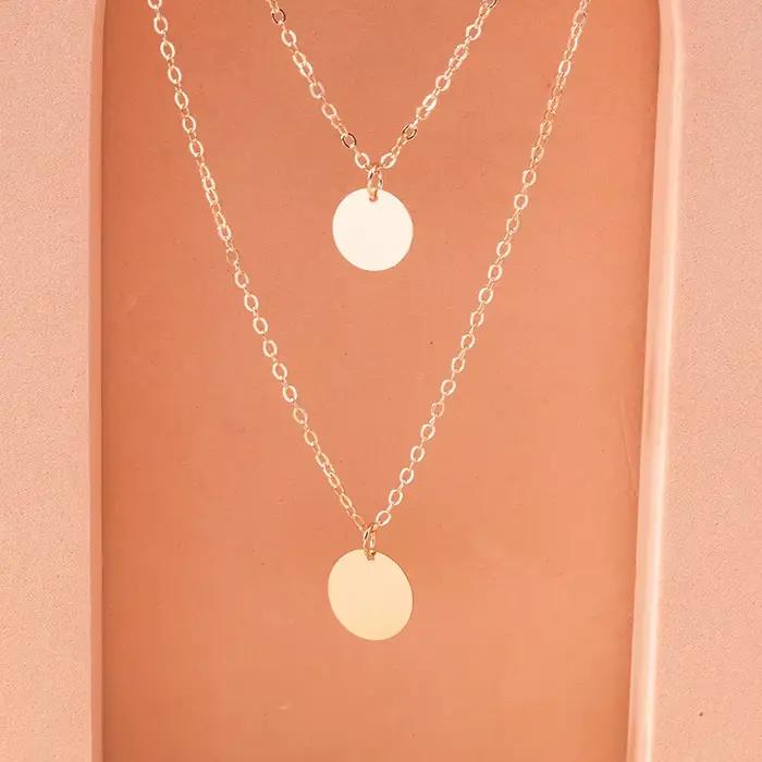 Aihua mode infini pendentif collier pour femmes or argent couleur chaînes infini symbole fête Collar
