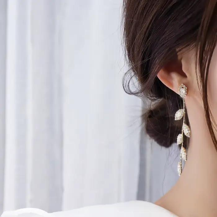 Boucles d'oreilles de luxe plaquées or véritable 14K