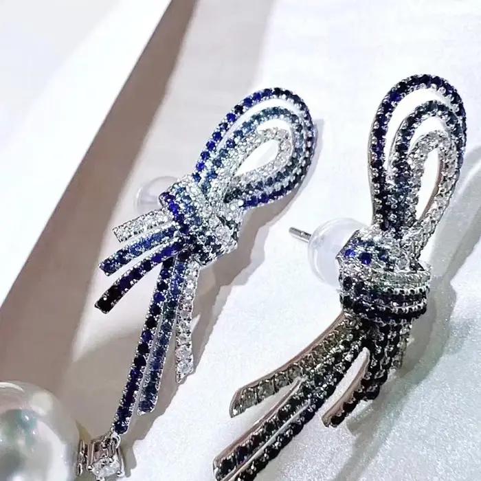 MeiBaPJ – boucles d'oreilles en argent 925 véritable pour femme