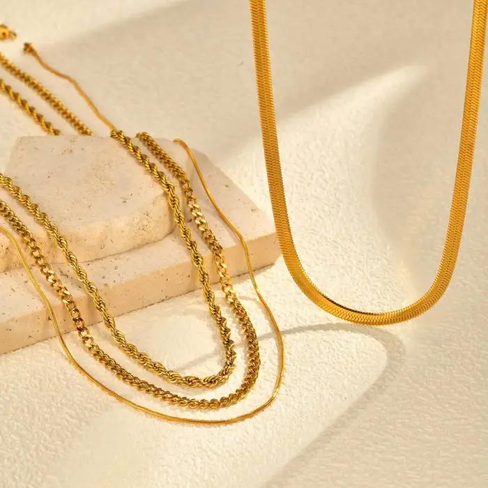 Collier nœud à breloques en acier inoxydable pour femme