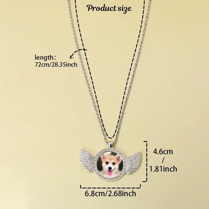 Collier personnalisé avec photo pour couples et proches pour occasions spéciales comme Saint Valentin et anniversaires