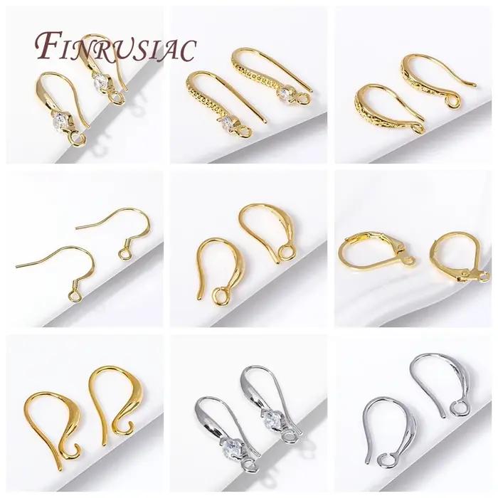 Fil d'oreille plaqué or 18 carats avec boucle extérieure