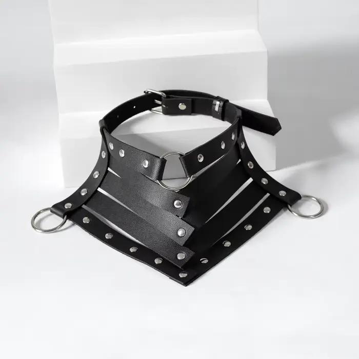 Noir Sexy à la mode Rock gothique collier colliers bijoux gothique en cuir ceinture Rivets Harajuku Punk collier ras du cou pour les femmes cadeau