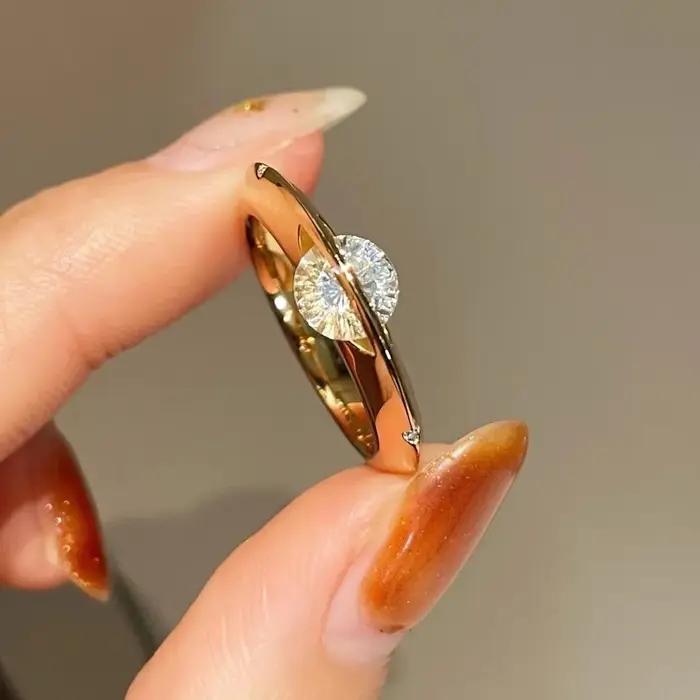Bracelet jonc de luxe en zircon unique pour femme