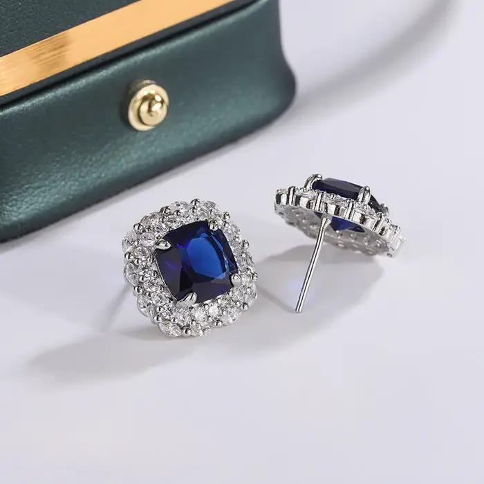 Boucles d'oreilles plaquées argent 925 pour femmes