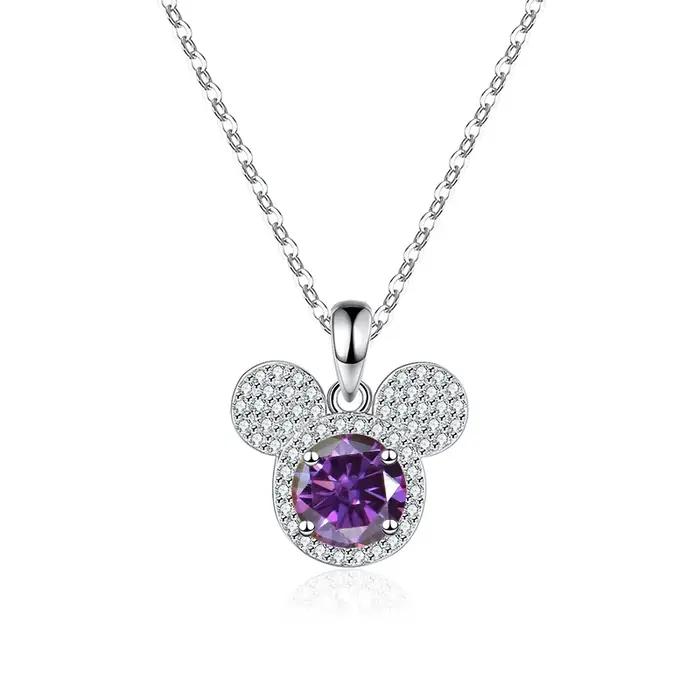 PomerceJelly-Pendentif en argent regardé S925 pour femme