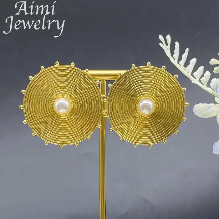 Ensemble de bijoux plaqués or 18 carats pour femmes
