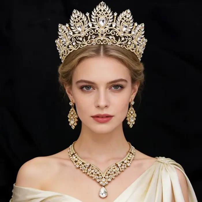 Parures de bijoux Princesse Reine Mariée pour femmes