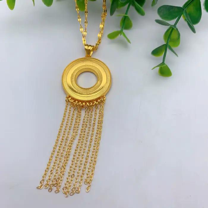 Ensemble de colliers et boucles d'oreilles plaqués or africain pour femmes, style bohème, mariage et fêtes
