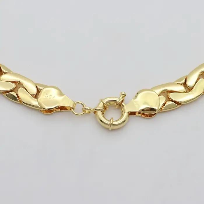 Ensemble de bijoux brésiliens plaqués or 18 carats, collier, Bracelet, boucles d'oreilles, couleur or de haute qualité, adaptés à un usage quotidien, Banquet