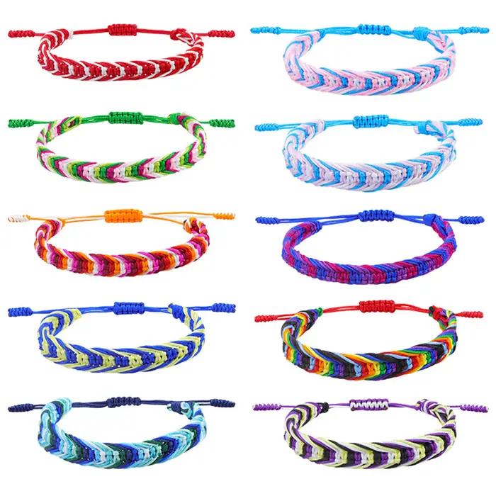 Bracelet Boho Chic en Polyester Tressé pour Homme et Femme