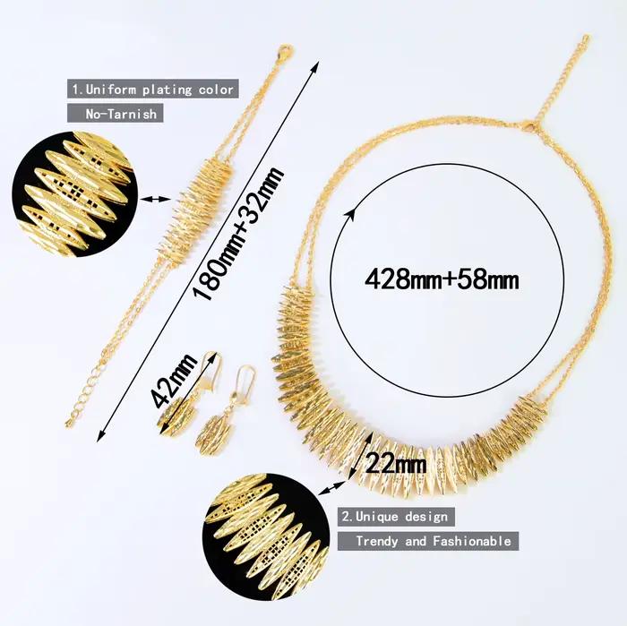 Ensemble de bijoux de mariage de luxe dubaï