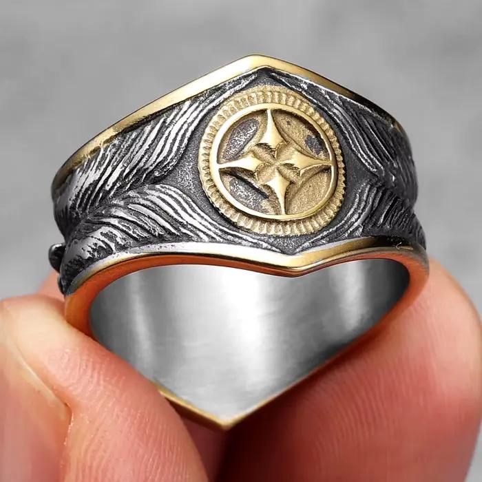 Bague Starry SION L en acier inoxydable pour homme
