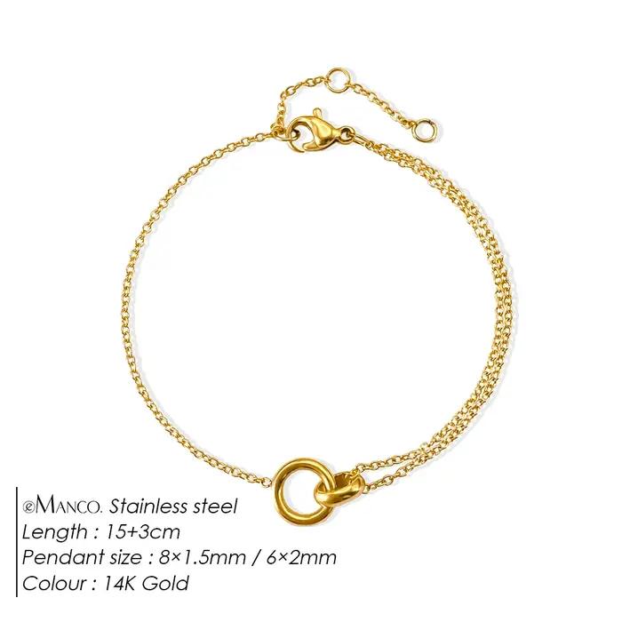 Bracelet minimaliste EManco en acier inoxydable