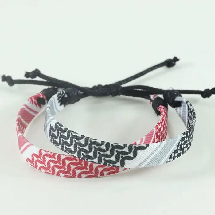 Bracelets bohèmes tissés pour hommes et femmes, bijoux ronds d'amour, ULtressée à la main, fil, nœud brodé, étoile