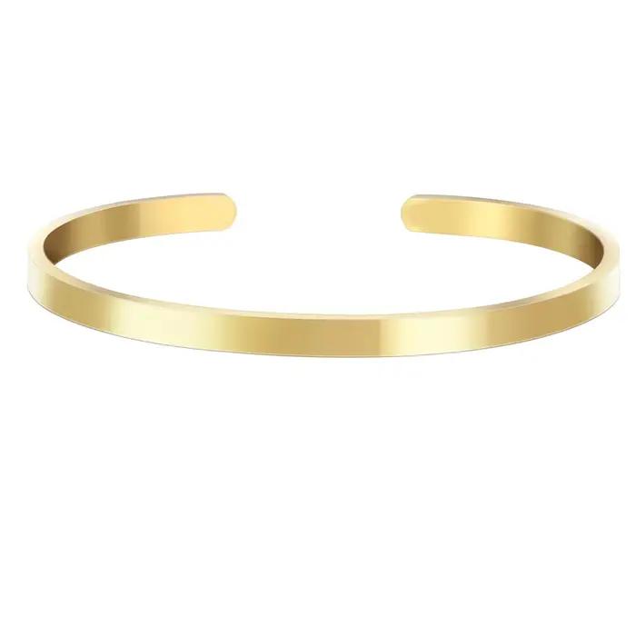 Bracelets de manchette avec phrase personnalisée pour femmes et hommes