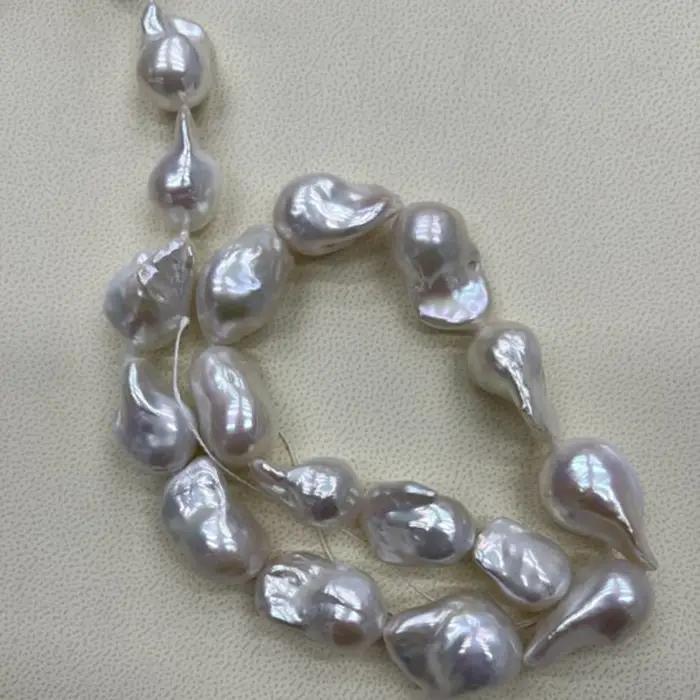 Perles naturelles irrégulières grandes 14x24-16x26mm
