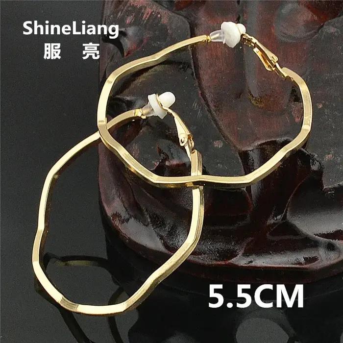 Boucles doreilles clip shineliang elegantes sans perforetion pour femmes occassions speciales finition or rhodium
