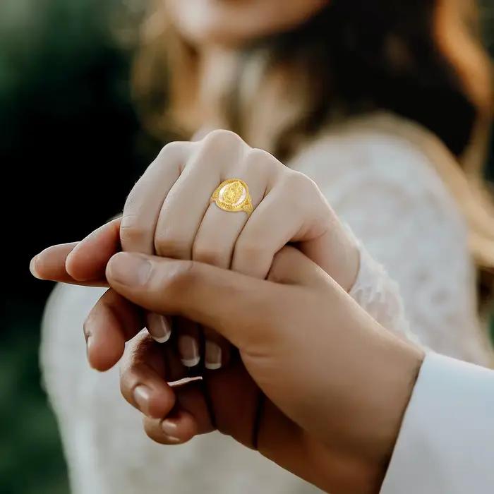 Bague Eudora en cuivre Vierge Marie