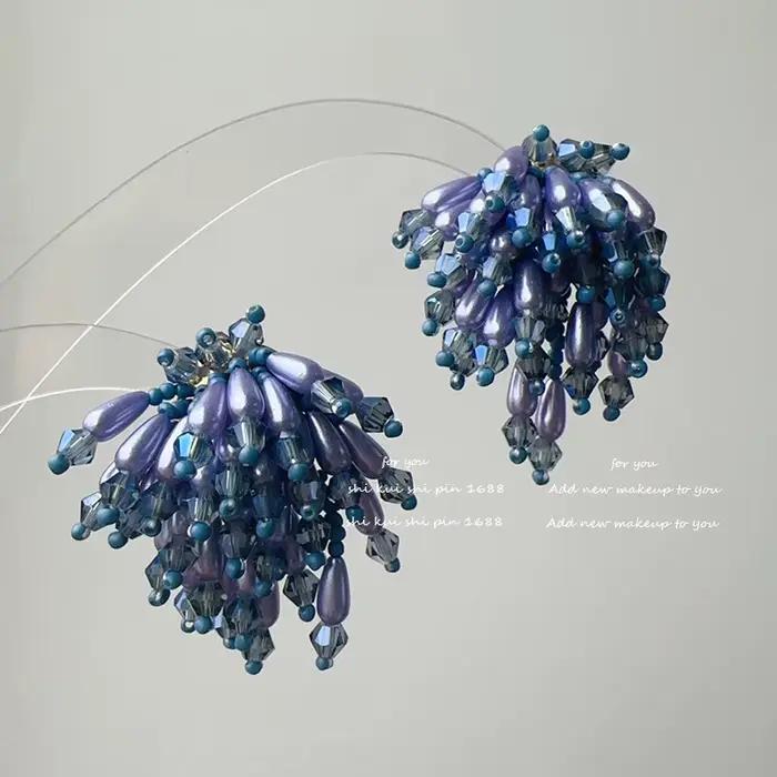 Boucles d'oreilles à pampilles cascade rouge personnalisées et polyvalentes