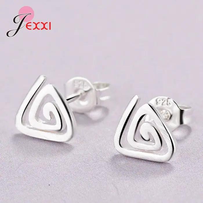 Boucles d'oreilles à tige en argent S925 pour petite fille