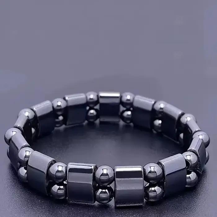 Bracelets en pierre œil de tigre et hématite magnétique pour hommes et femmes, pour attirer l'abonda