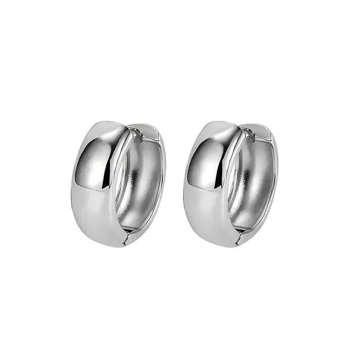 Boucles d'oreilles créoles martelées pour femmes