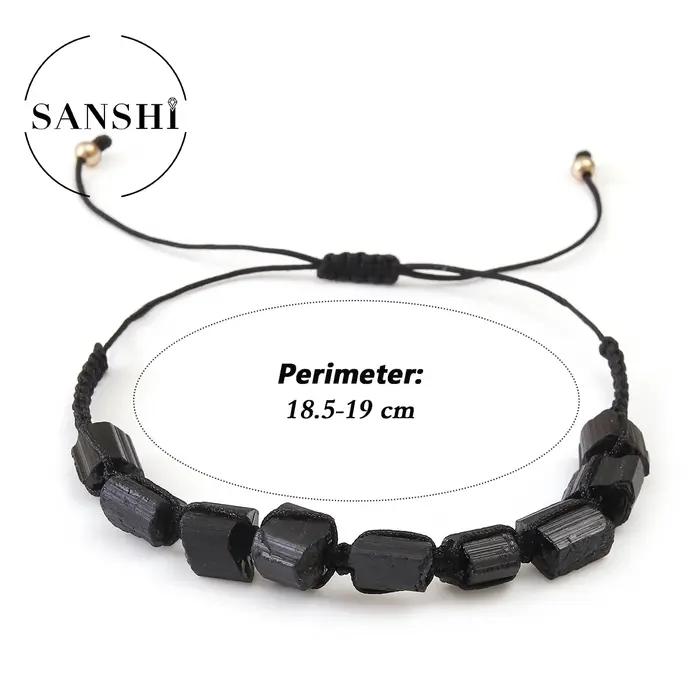 Bracelets de Protection en Tourmaline noire pour hommes et femmes