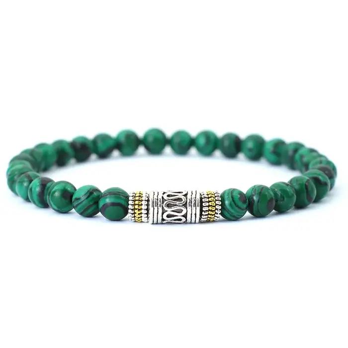 Bracelet minimaliste en pierre naturelle de 6mm