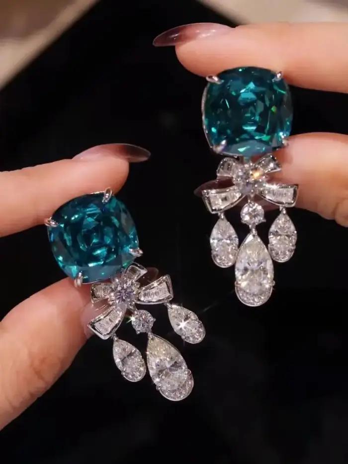 Ensembles de bijoux de luxe en argent 925 pour femmes