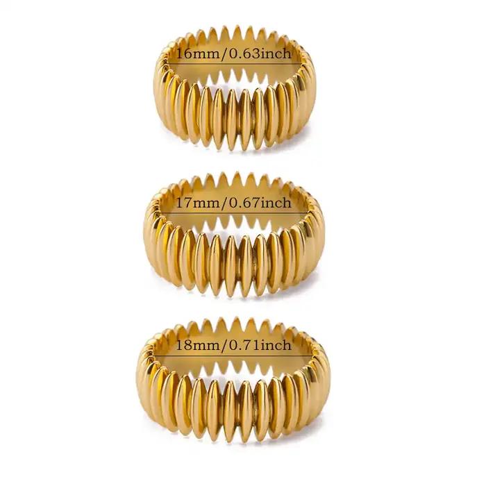 Bagues à balles géométriques Vintage pour femmes
