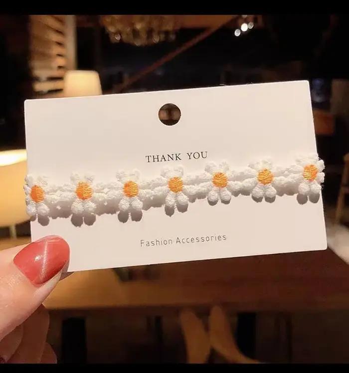 Collier ras du cou en dentelle à fleurs douces pour femmes et filles, broderie de bonne qualité, accessoire de Design romantique à la mode