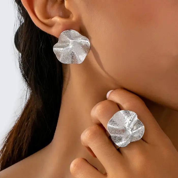 Ensemble de bijoux pour femmes : Formes géométriques irrégulières